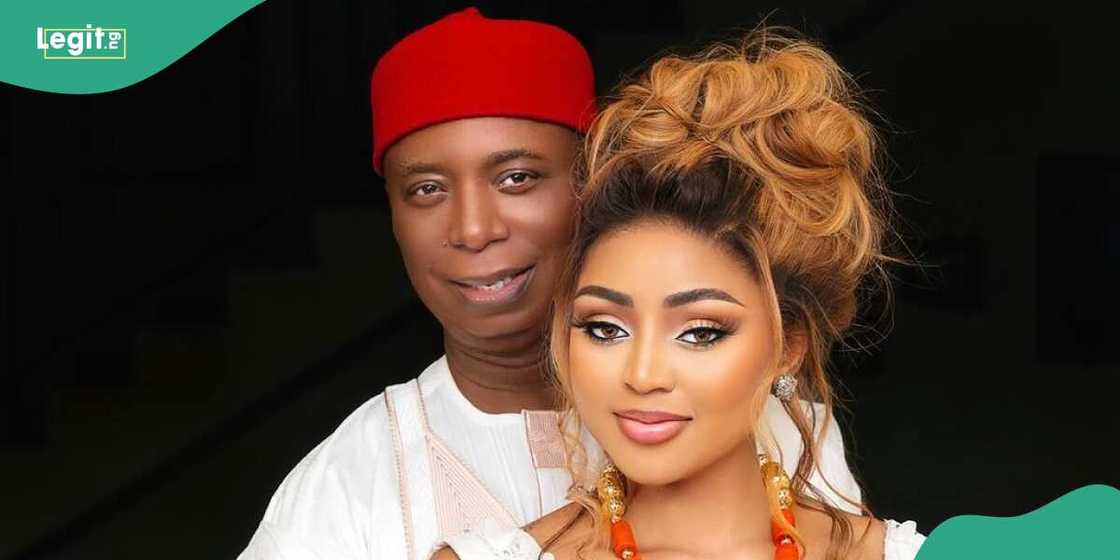 Regina Daniels' husband prises her publicly.