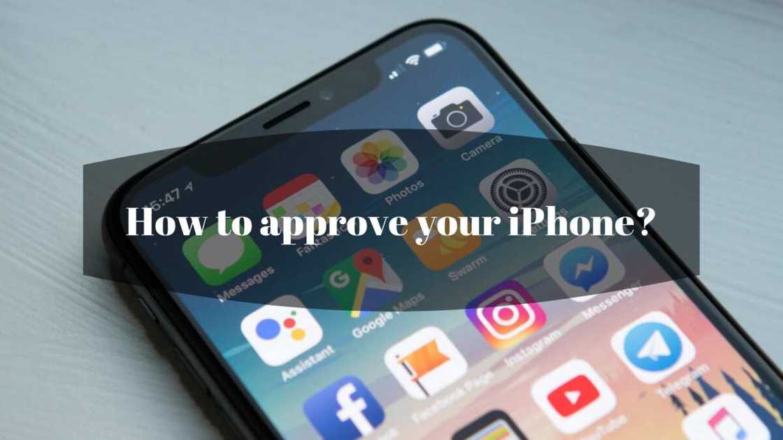 How to approve iPhone from Mac