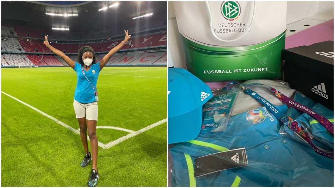 Nigerian lady sends in application to volunteer at UEFA EURO 2020 competition Nigerian lady sends in application to volunteer at UEFA EURO 2020 competition