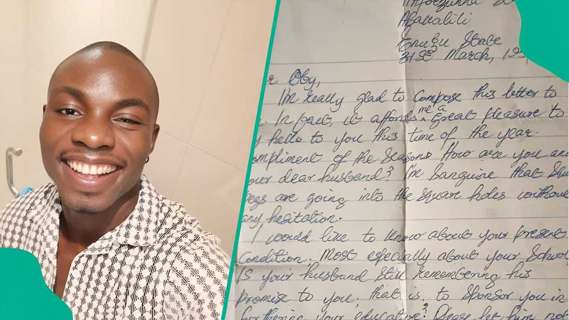Nigerian man hails father as best dad after discovering 1994 letter Nigerian man hails father as best dad after discovering 1994 letter