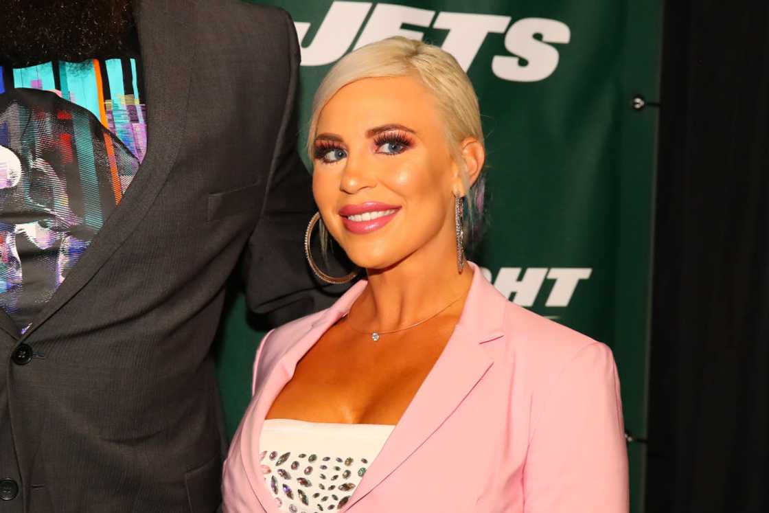 Wrestler Dana Brooke at the New York Jets New Uniform Unveiling Wrestler Dana Brooke at the New York Jets New Uniform Unveiling
