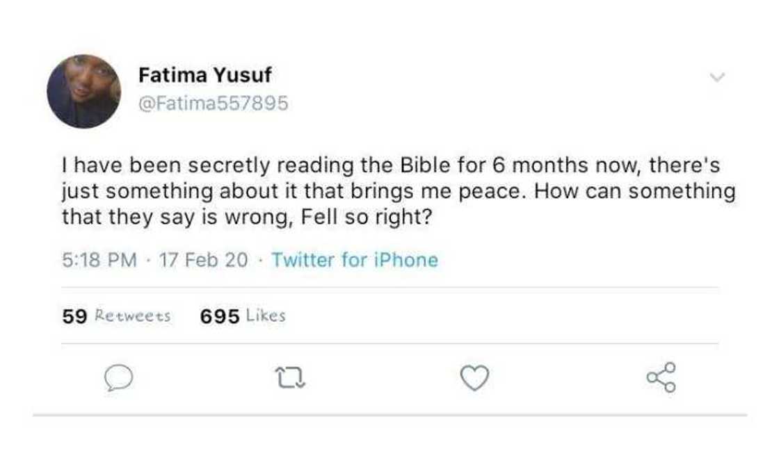 Tashin hankali: Watana shida ina karanta Bible, kuma ina samun kwanciyar hankali idan na karanta - Fatima Yusuf Tashin hankali: Watana shida ina karanta Bible, kuma ina samun kwanciyar hankali idan na karanta - Fatima Yusuf
