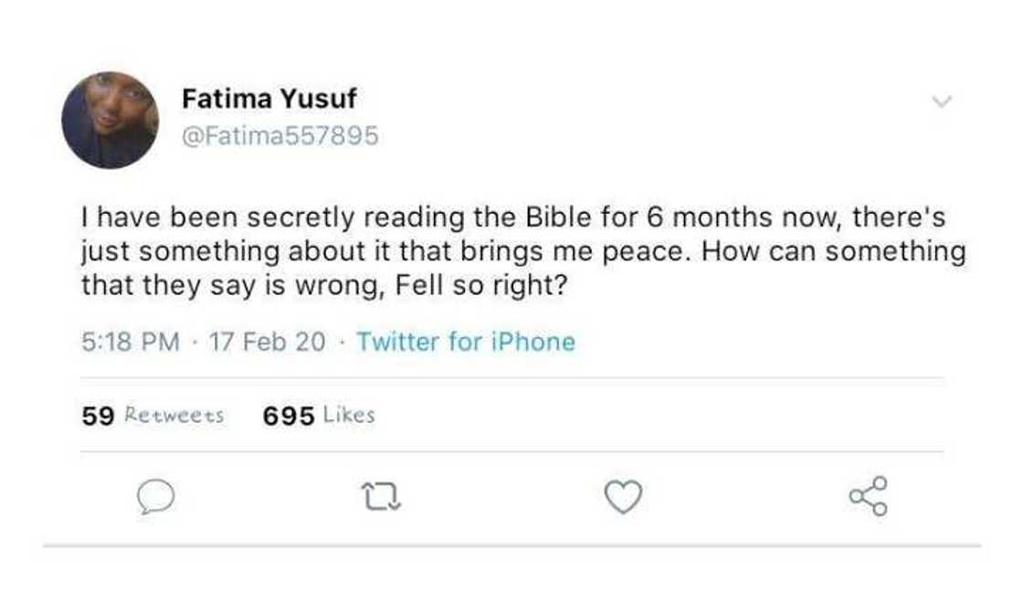 Tashin hankali: Watana shida ina karanta Bible, kuma ina samun kwanciyar hankali idan na karanta - Fatima Yusuf