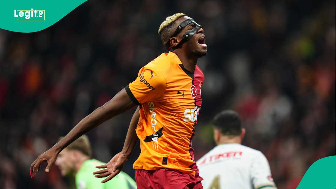 Victor Osimhen during Galatasaray's clash against Konyaspor