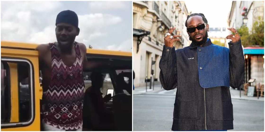 Adekunle Gold acting as bus conductor, Adekunle Gold Adekunle Gold acting as bus conductor, Adekunle Gold
