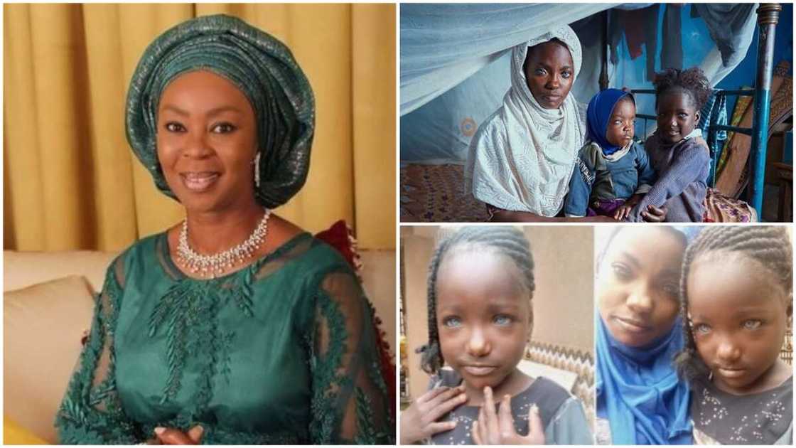 A collage of Toyin Saraki and the family. Photo sources: Twitter/Toyin Saraki/Instagram/Mofebamimuyiwa