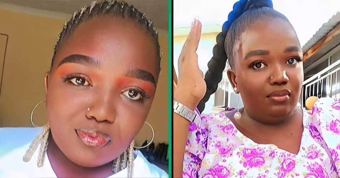 A TikTok video shows a young woman thanking a family who helped her go to university. A TikTok video shows a young woman thanking a family who helped her go to university.