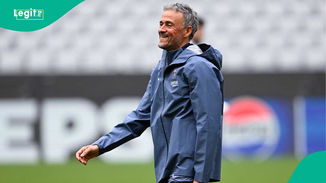 Luis Enrique, Bayern Munich, UEFA Champions League, Allianz Arena, PSG. Luis Enrique, Bayern Munich, UEFA Champions League, Allianz Arena, PSG.