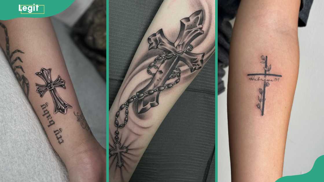 cross tattoo ideas on the arm