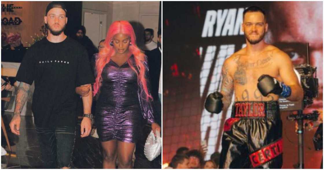 Singer DJ Cuppy and her fiancé Ryan Taylor Singer DJ Cuppy and her fiancé Ryan Taylor
