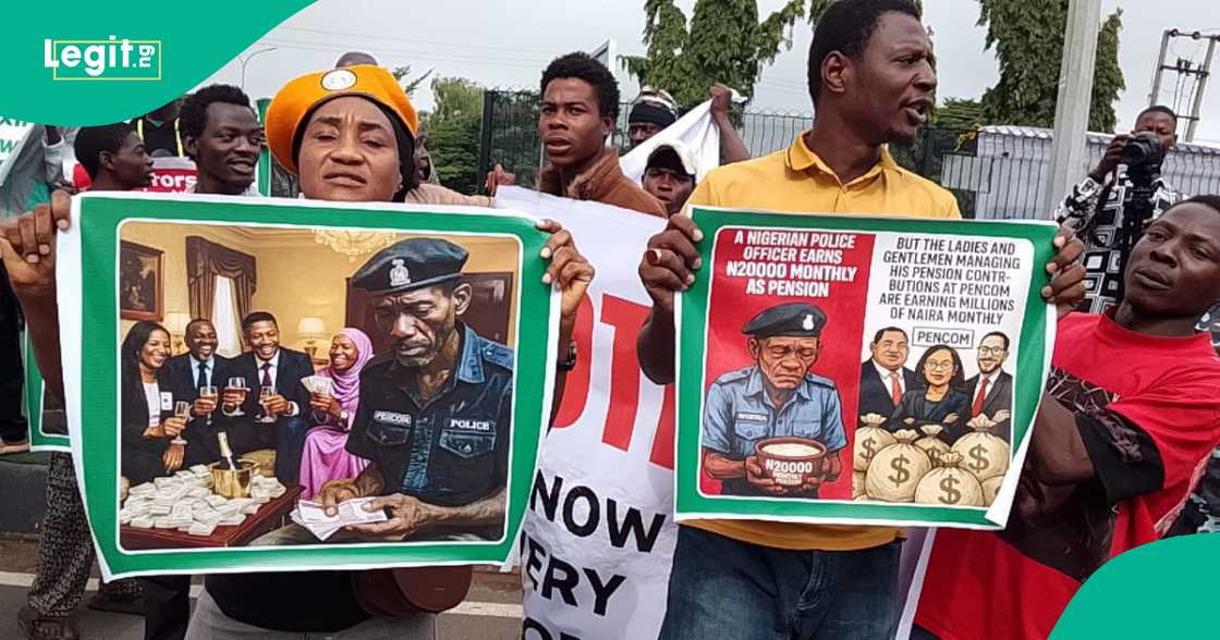 Yadda ake zanga zangar 'yan sanda a Abuja Yadda ake zanga zangar 'yan sanda a Abuja