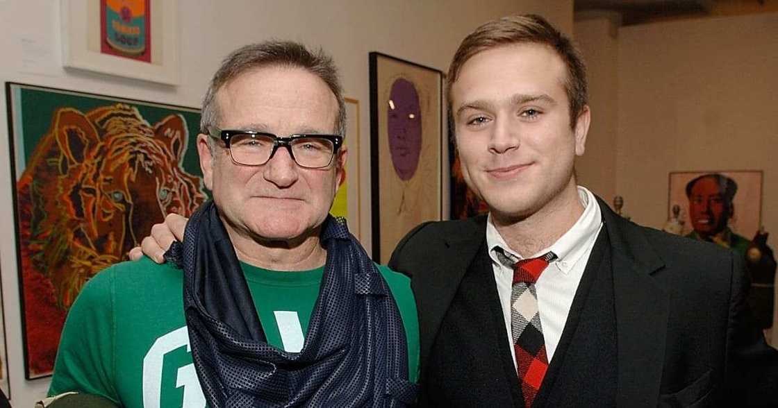 A photo of Robin Williams and his son, Zak. A photo of Robin Williams and his son, Zak.