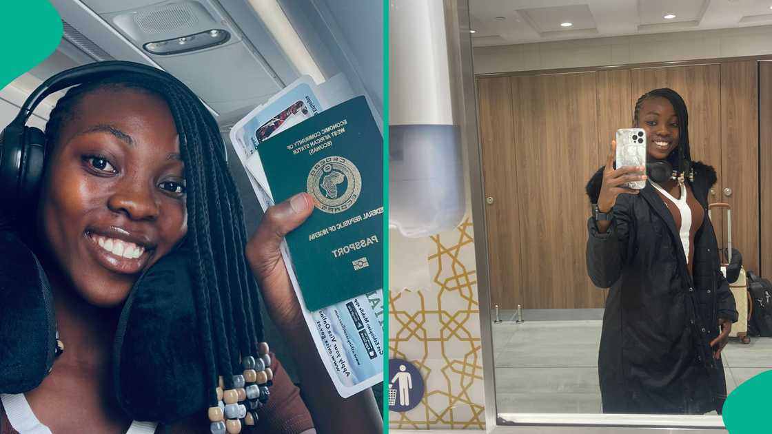 Lady celebrates online years after dropping out of secondary school at 16 as she moves to Dubai for her university education