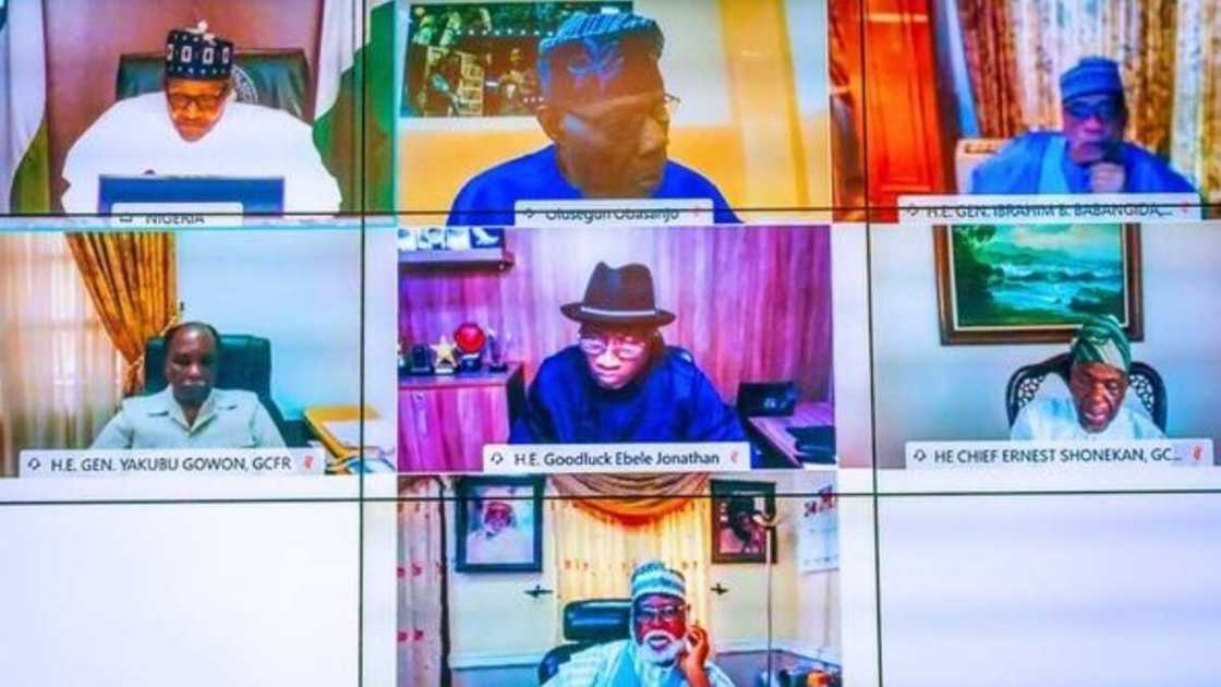 Dalla-dalla: Bayanin taron Buhari da tsoffin shugabannin kasa Dalla-dalla: Bayanin taron Buhari da tsoffin shugabannin kasa