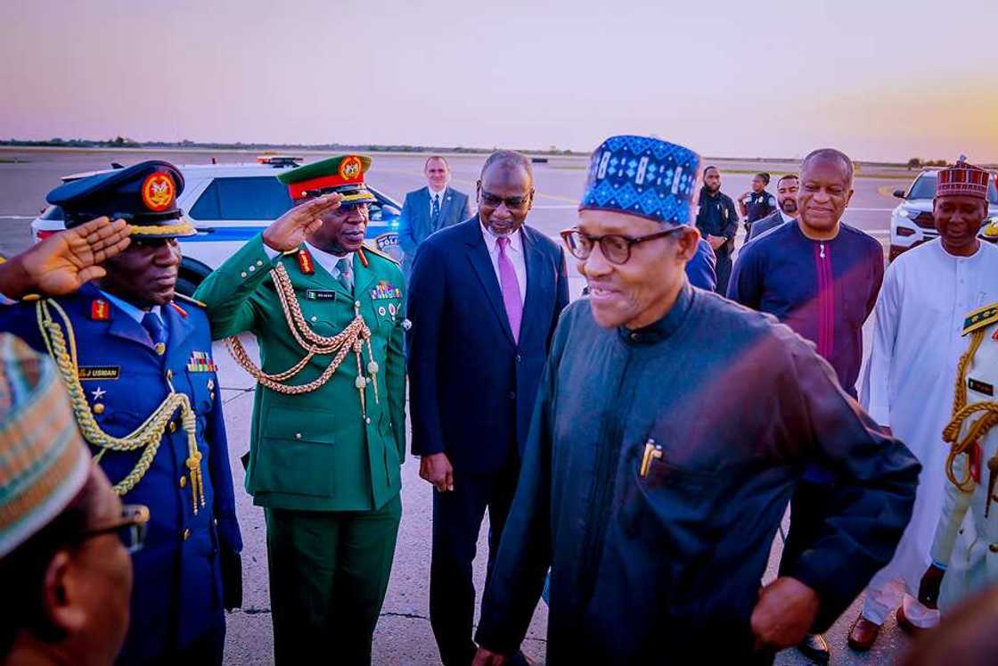 buhari arrive