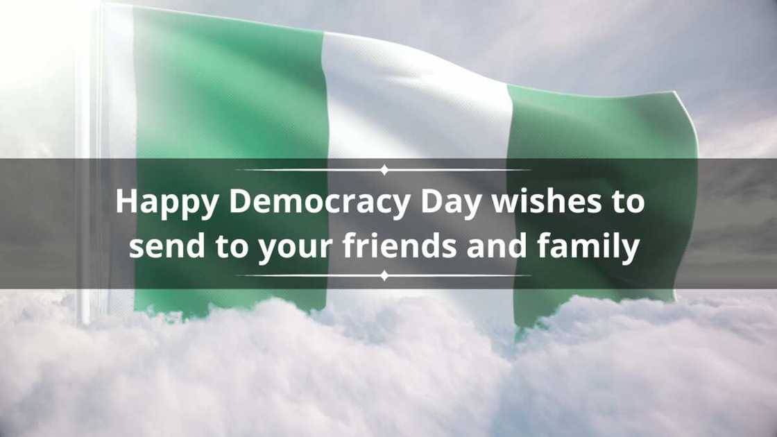 A Nigerian flag in the clouds A Nigerian flag in the clouds
