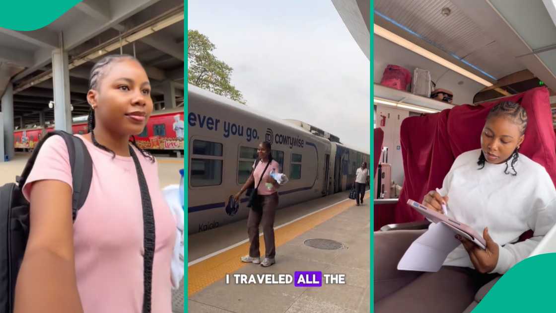 Lady who travelled by train from Lagos to Abeokuta. Lady who travelled by train from Lagos to Abeokuta.