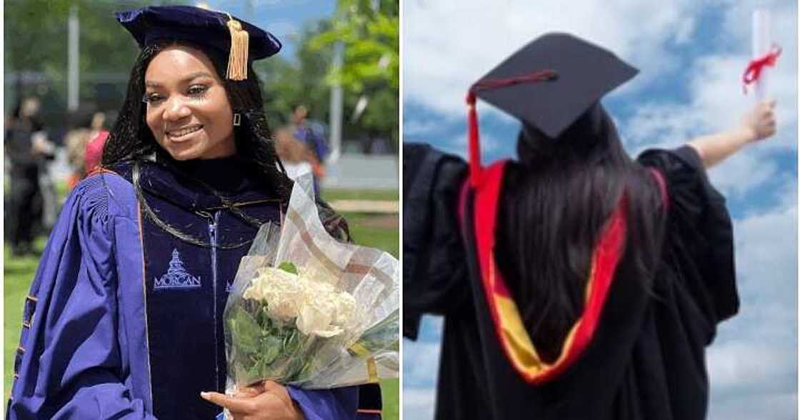 Lady bags doctorate degree, never give up Lady bags doctorate degree, never give up