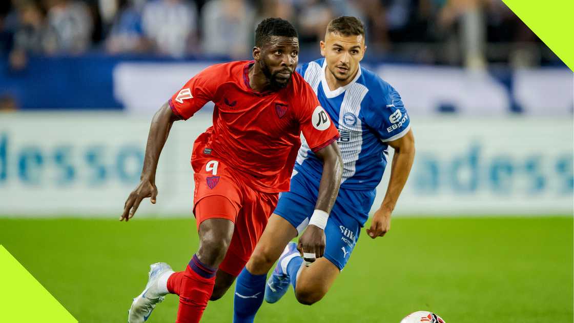 Kelechi Iheanacho in action for Sevilla Kelechi Iheanacho in action for Sevilla
