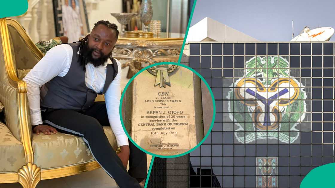 Man causes stir as he shares photo of award CBN gave his father in 1999 after 20 years of working Man causes stir as he shares photo of award CBN gave his father in 1999 after 20 years of working