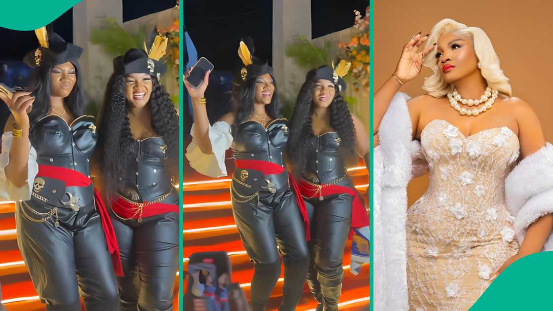 Omotola Jalade-Ekeinde and her first daughter Princess go viral dancing at A Mother’s Love premiere, wearing matching outfits and sparking gushing social media reactions.