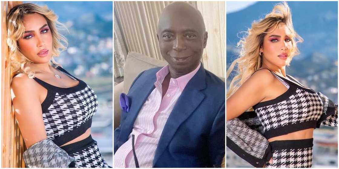 Ned Nwoko and ex-wife Laila Ned Nwoko and ex-wife Laila
