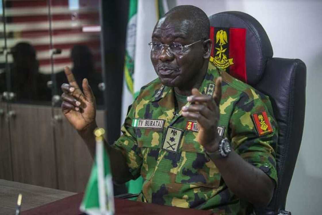 Boko Haram: Buratai says sacking service chiefs won’t end insurgency crisis Boko Haram: Buratai says sacking service chiefs won’t end insurgency crisis