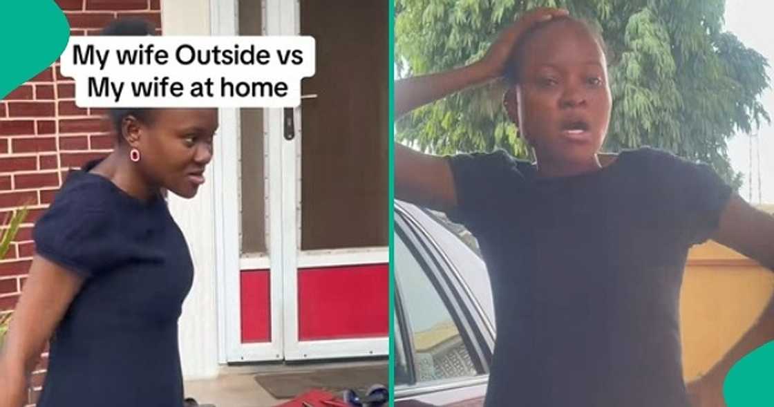 Man posts video showing how wife who's a worker in church behaves at home. Man posts video showing how wife who's a worker in church behaves at home.