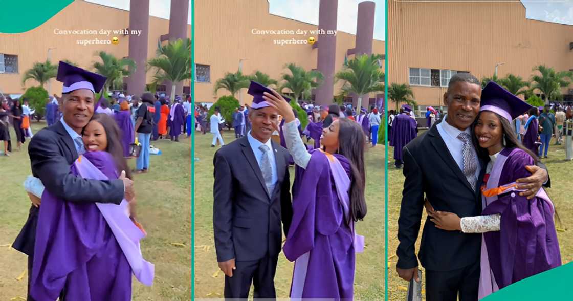 UNIBEN Graduate and Her Father Melt Hearts With Lovely Video, Many React as Clip Trends UNIBEN Graduate and Her Father Melt Hearts With Lovely Video, Many React as Clip Trends