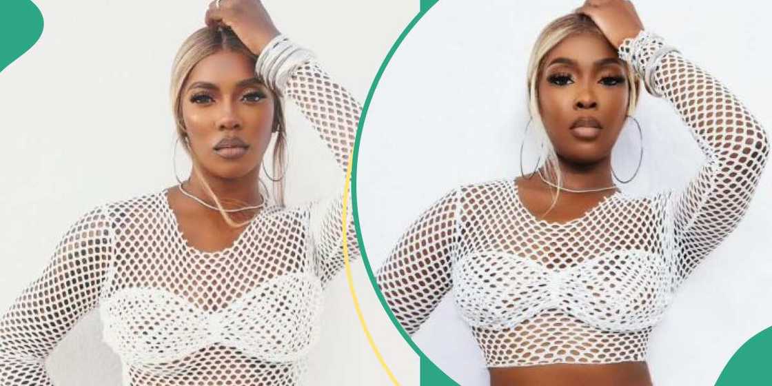 Nigerian singer Tiwa Savage and lookalike Nigerian singer Tiwa Savage and lookalike