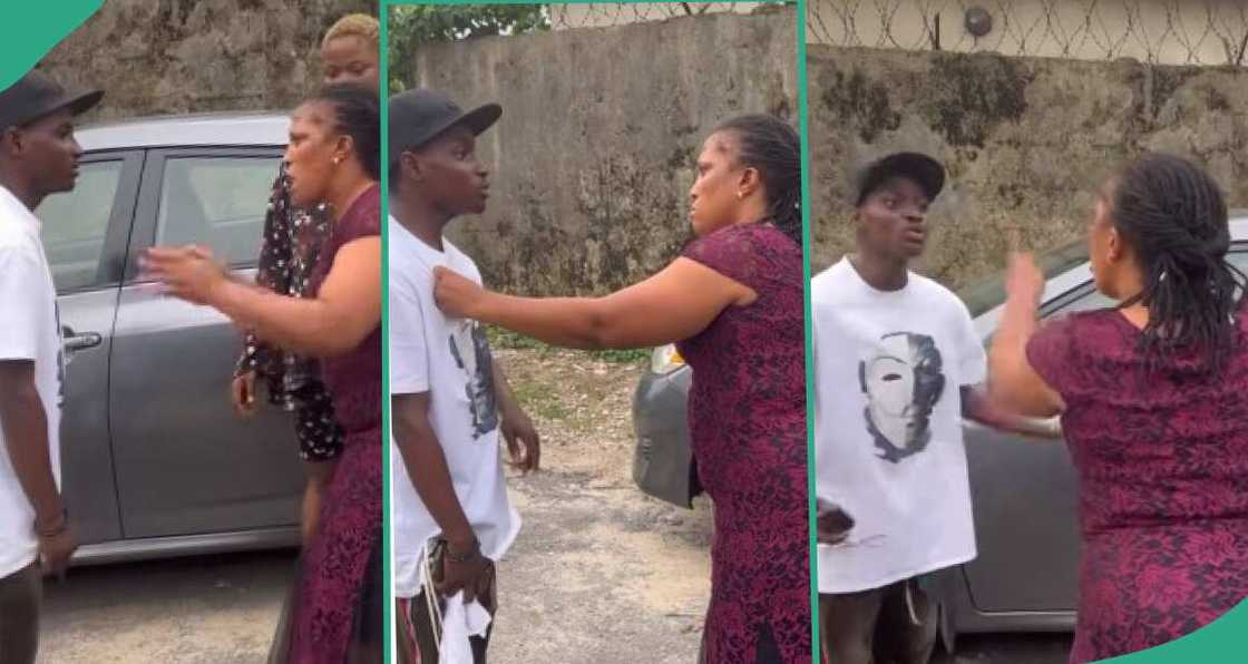 Nigerian woman turns down car gift from her young son in video, many react Nigerian woman turns down car gift from her young son in video, many react