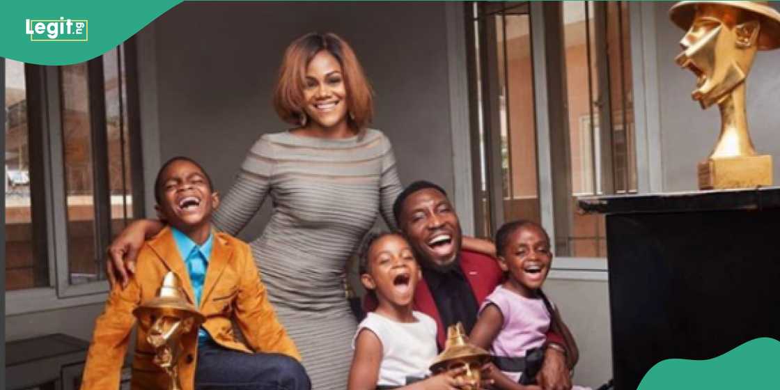 Timi Dakolo with wife and children Timi Dakolo with wife and children