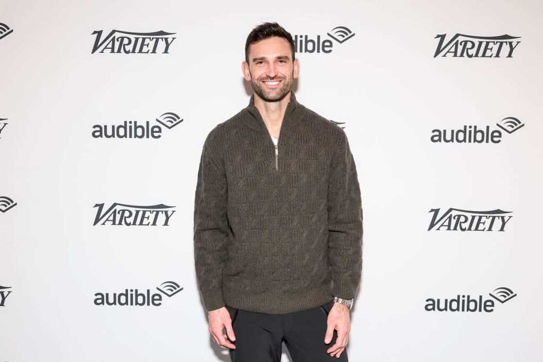 Carl Radke posing for a photo at the Variety Sundance Studio