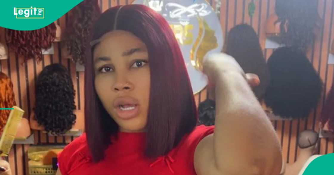 Businesswoman proudly shows off her second container.Businesswoman rejoices after her second container arrived.
Photo credit: @WinnerLuxuryHair/TikTok. Businesswoman proudly shows off her second container.Businesswoman rejoices after her second container arrived.
Photo credit: @WinnerLuxuryHair/TikTok.