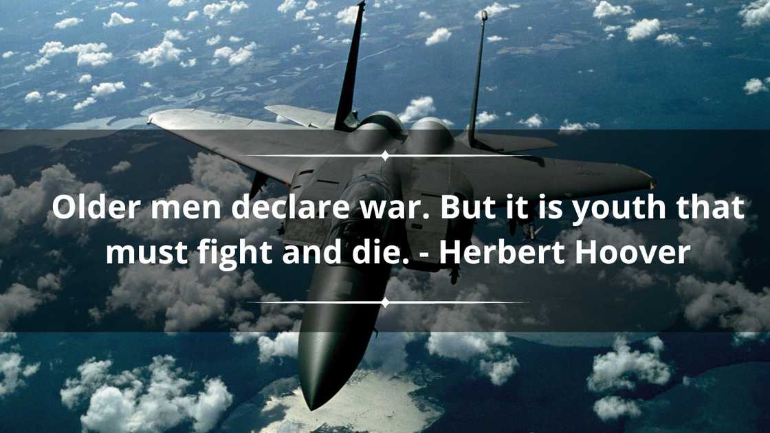 Military quotes about war