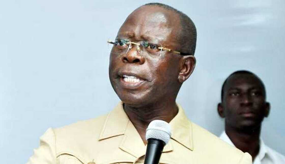 Edo 2020: Oshiomhole reacts to Obaseki's defection, threatens legal action against PDP Edo 2020: Oshiomhole reacts to Obaseki's defection, threatens legal action against PDP