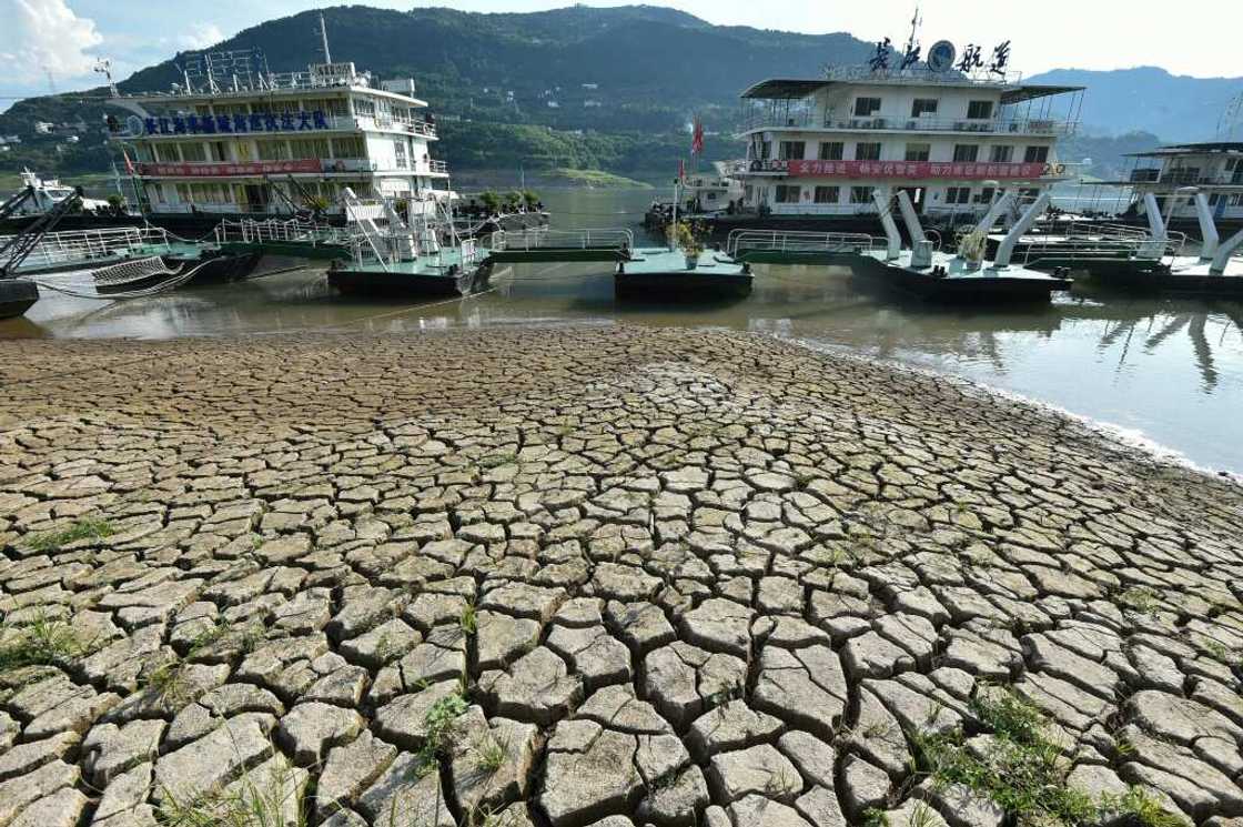 China's searing heat is drying up the critical Yangtze River, with water flow on its main trunk about 51 percent lower than the average over the last five years, state media outlet China News Service reported China's searing heat is drying up the critical Yangtze River, with water flow on its main trunk about 51 percent lower than the average over the last five years, state media outlet China News Service reported