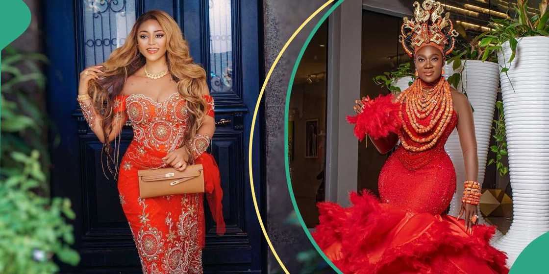 Regina Daniels celebrates Mercy Johnson's 39th birthday.