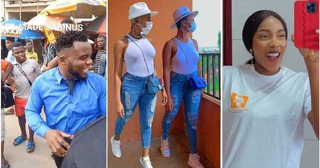 Doppleganger, celebrity, look-alike, Sabinus, Nancy Isime Doppleganger, celebrity, look-alike, Sabinus, Nancy Isime
