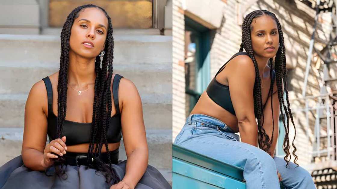 Alicia Keys braids