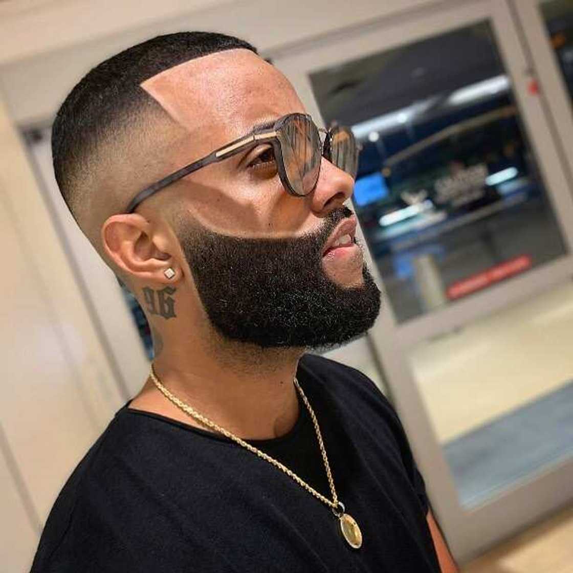 bald fade with beard bald fade with beard