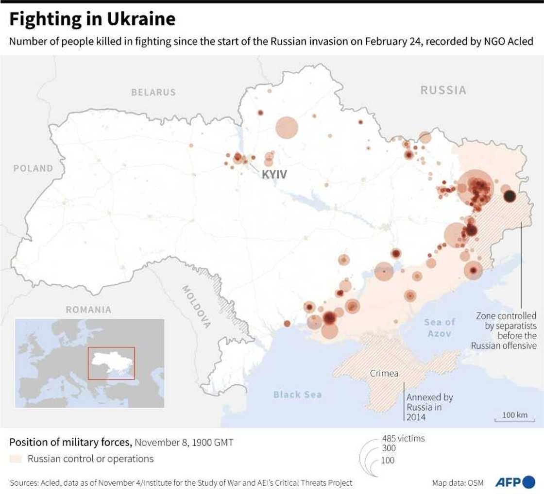 Fighting in Ukraine