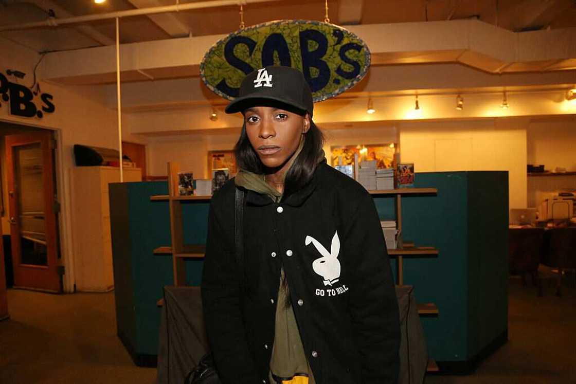 Angel Haze backstage at S.O.B.'s