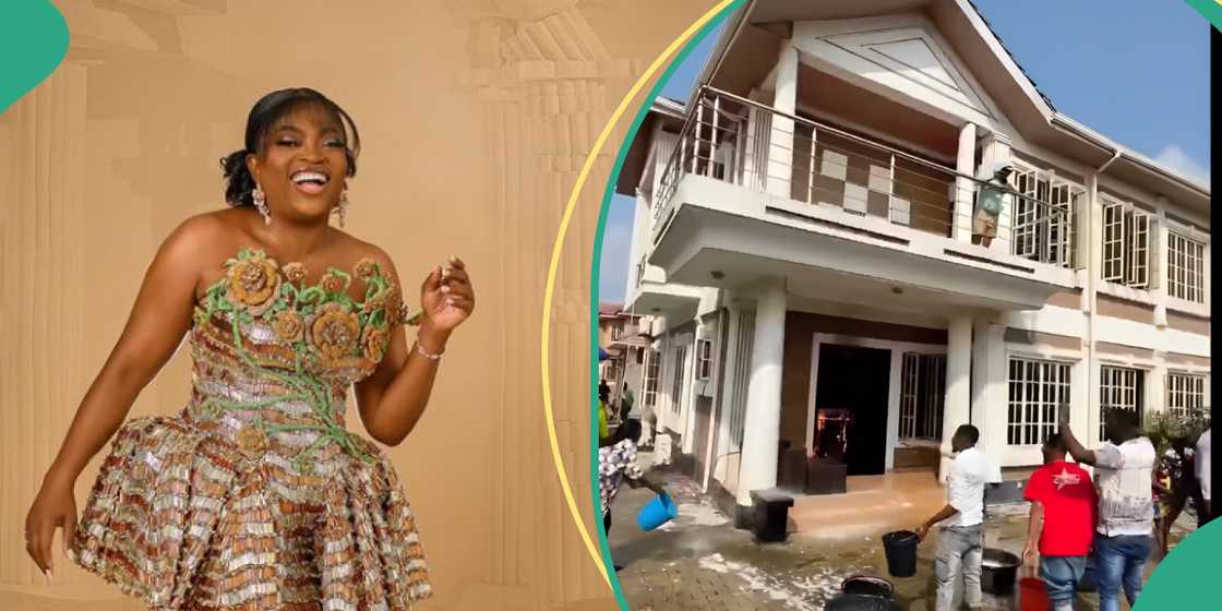 Funke Akindele reportedly set her mansion on fire Funke Akindele reportedly set her mansion on fire