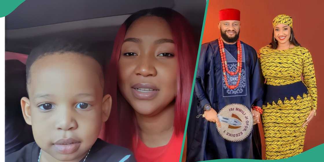 Judy Austin shows off son with Yul Edochie Judy Austin shows off son with Yul Edochie