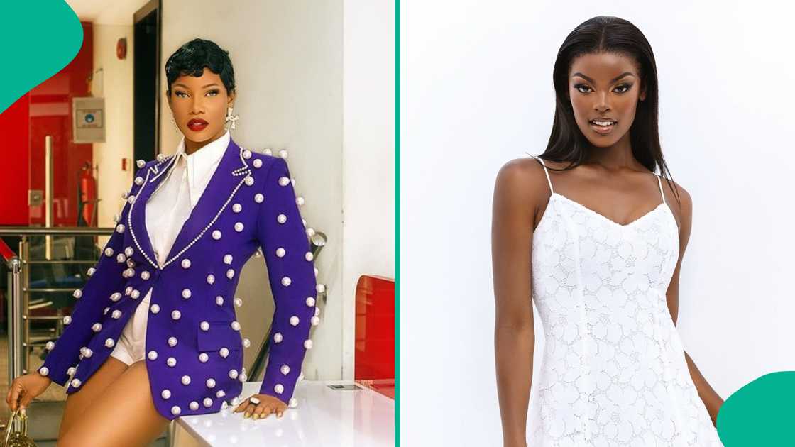 Tacha and Chidimma show off their outfits Tacha and Chidimma show off their outfits