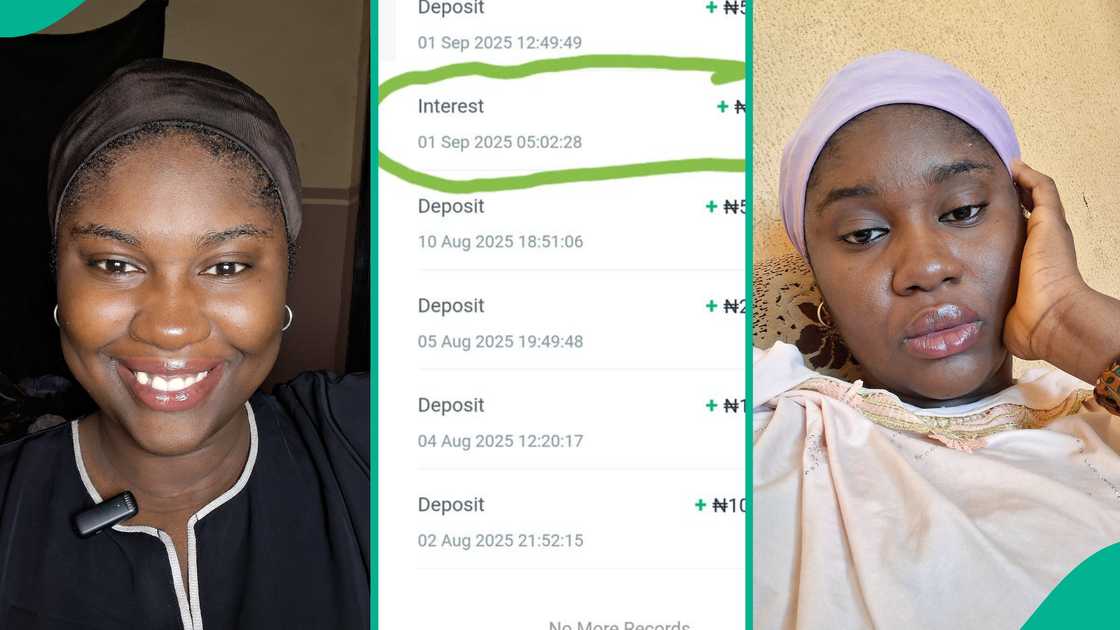 A lady who saved N150k on Opay displays the interest she got for her savings A lady who saved N150k on Opay displays the interest she got for her savings