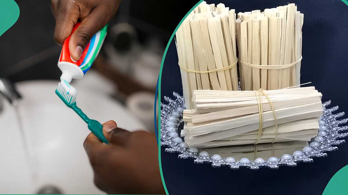Nigerians embrace chewing sticks over rising price of toothpaste Nigerians embrace chewing sticks over rising price of toothpaste