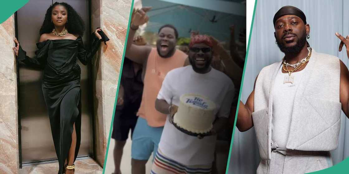Simi reacts to video of Adekunle Gold playing her favourite TikTok game with friends with involving her. Simi reacts to video of Adekunle Gold playing her favourite TikTok game with friends with involving her.