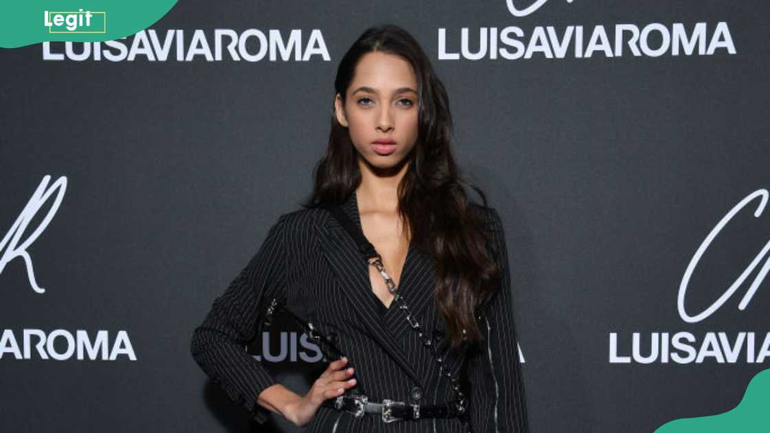 Yasmin Wijnaldum during the CR Fashion Book x LuisaViaRoma : Photocall